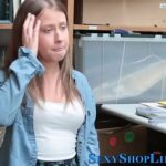 Teen shoplifter jizzed